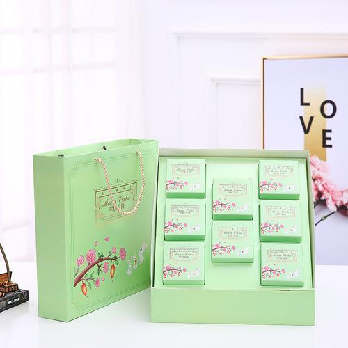 2019新款上市8粒装免折月饼盒子高档中秋月饼包装盒商务礼盒批发